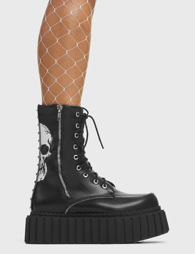 Offend You Chunky Creeper Ankle Boots LAMODA