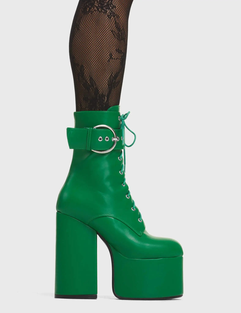 One Shot Platform Ankle Boots lamodawebsite