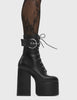 One Shot Platform Ankle Boots