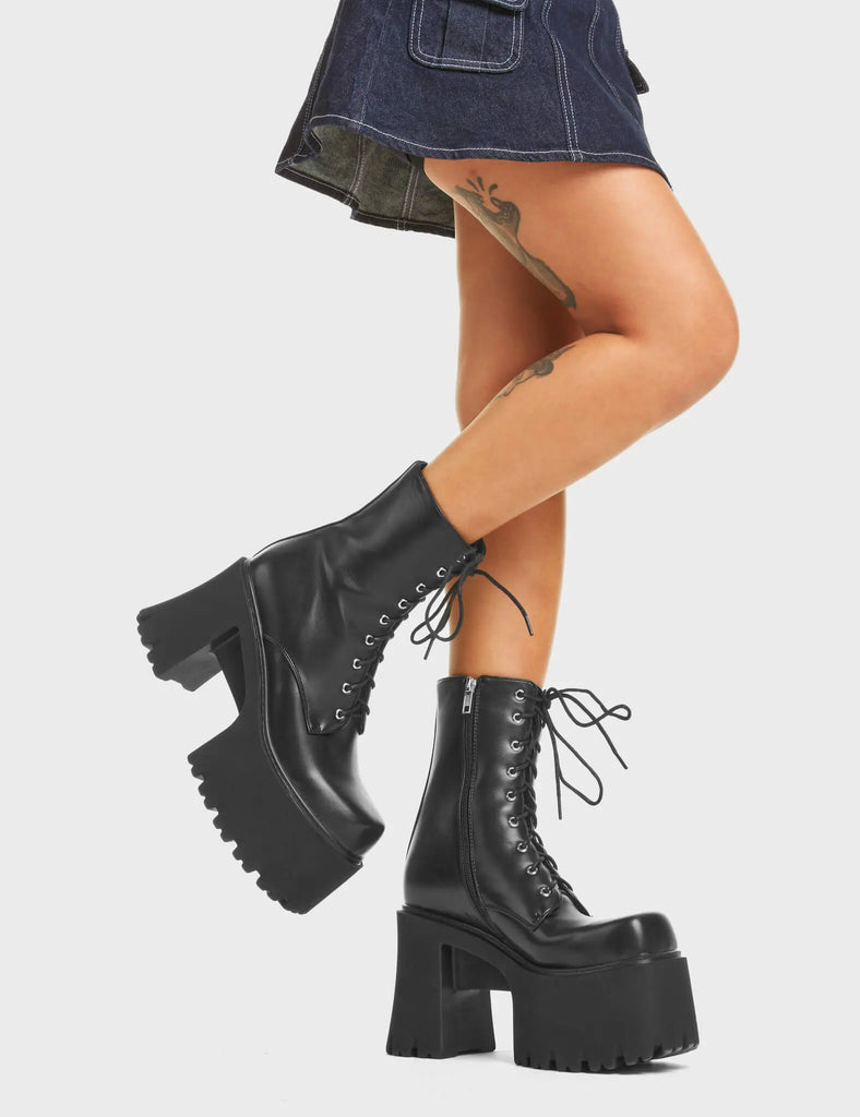 Passion Chunky Platform Ankle Boots LAMODA
