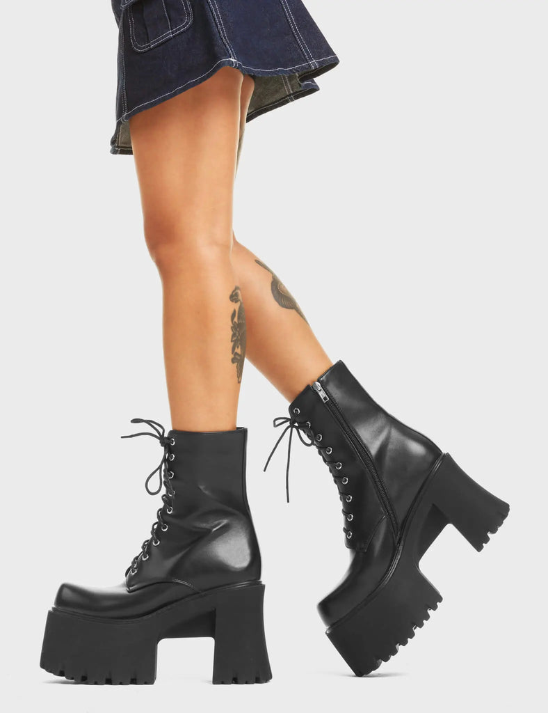 Passion Chunky Platform Ankle Boots LAMODA