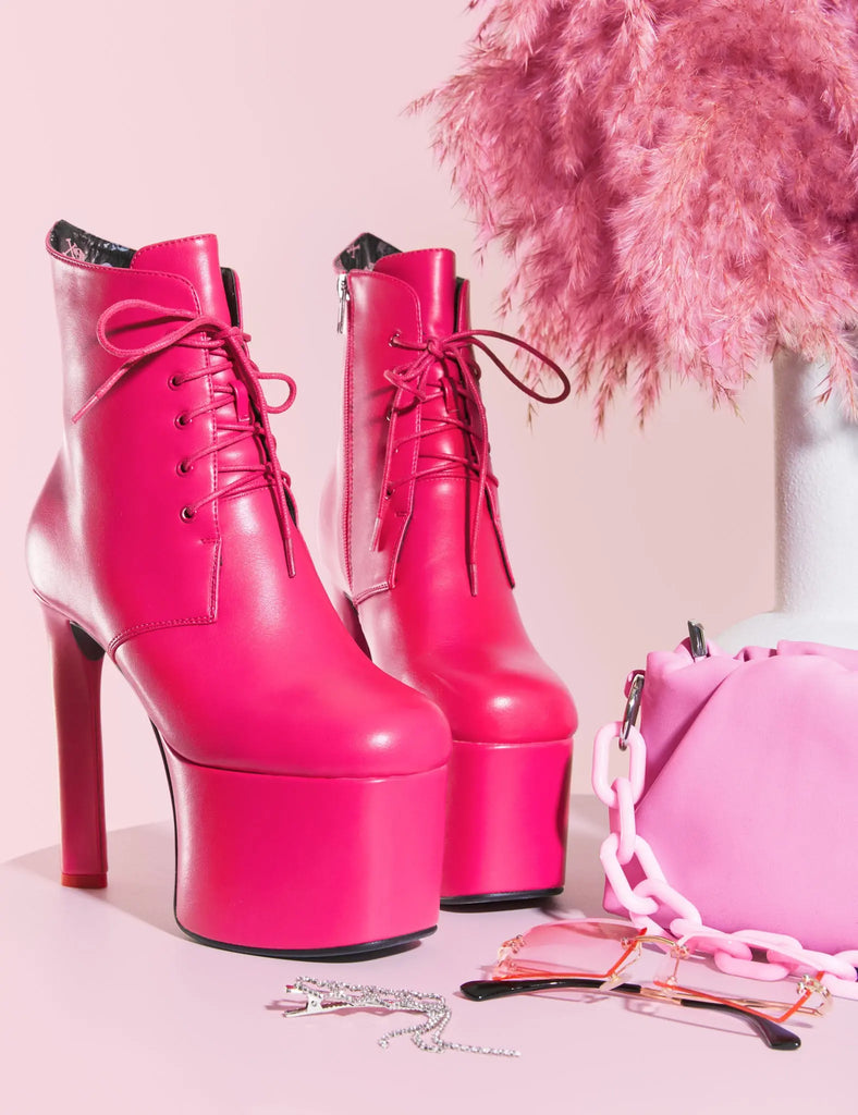 Prom Queen Platform Ankle Boots LAMODA