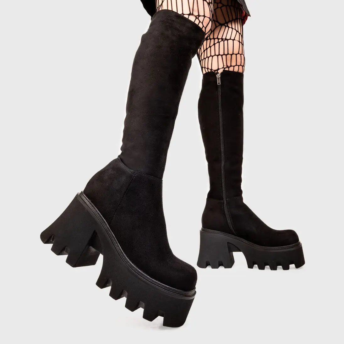 Ready Chunky Platform Knee High Boots LAMODA - Main Image