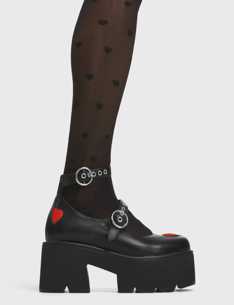 Rosey Love Chunky Mary Jane Shoes lamodawebsite