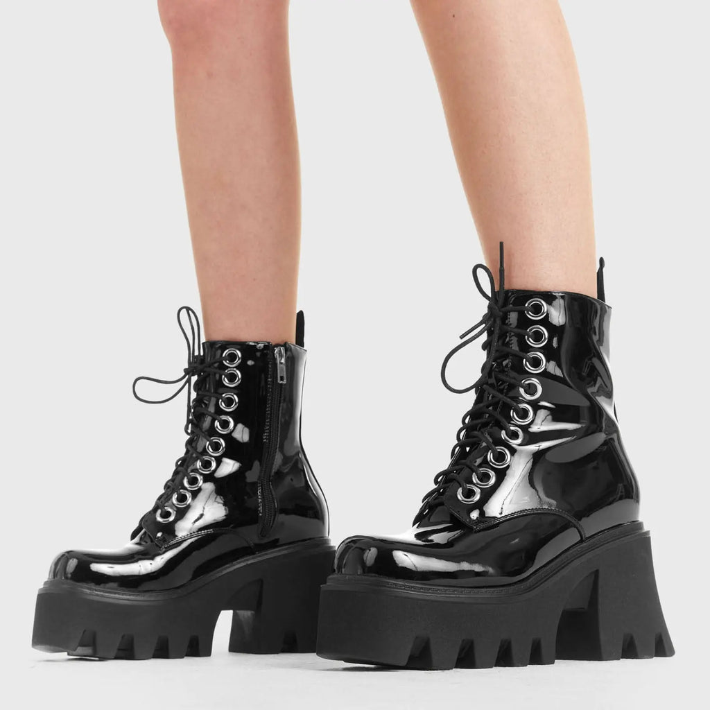 Run To You Chunky Platform Ankle Boots lamodawebsite