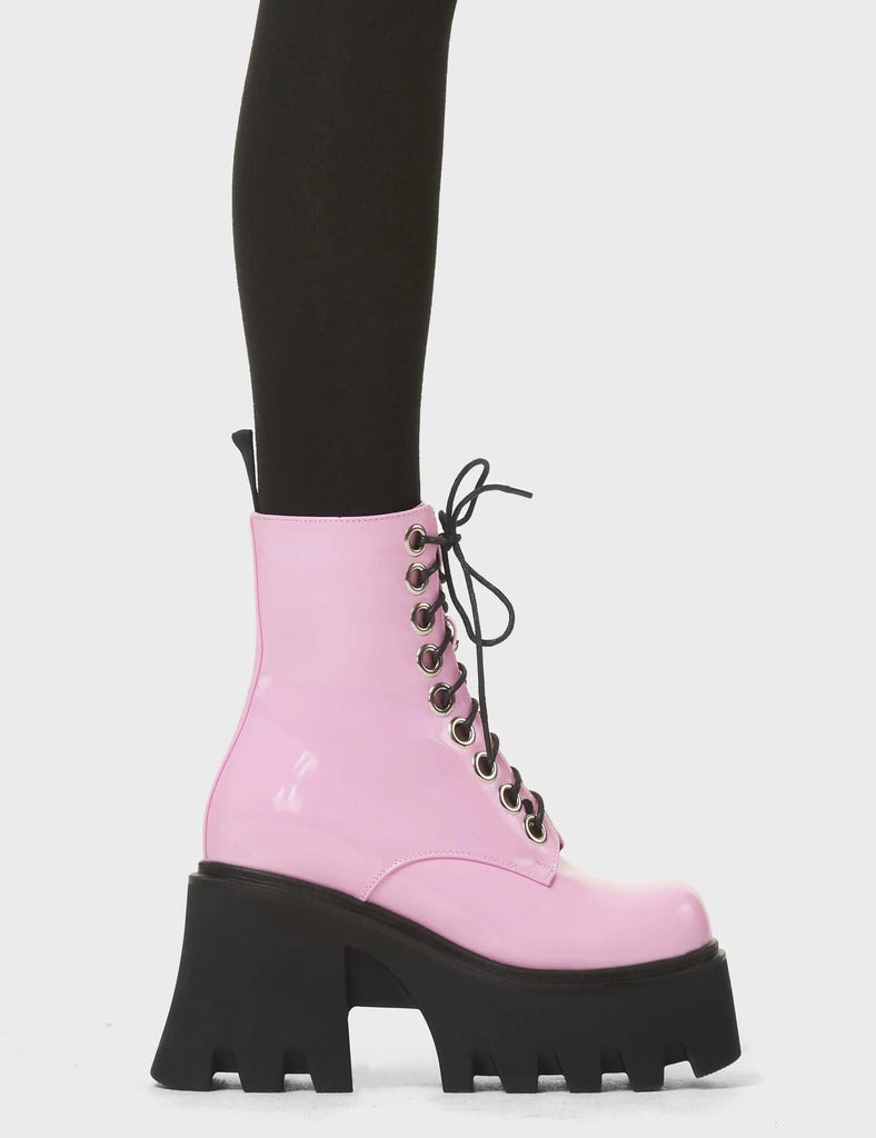 Run To You Chunky Platform Ankle Boots lamodawebsite