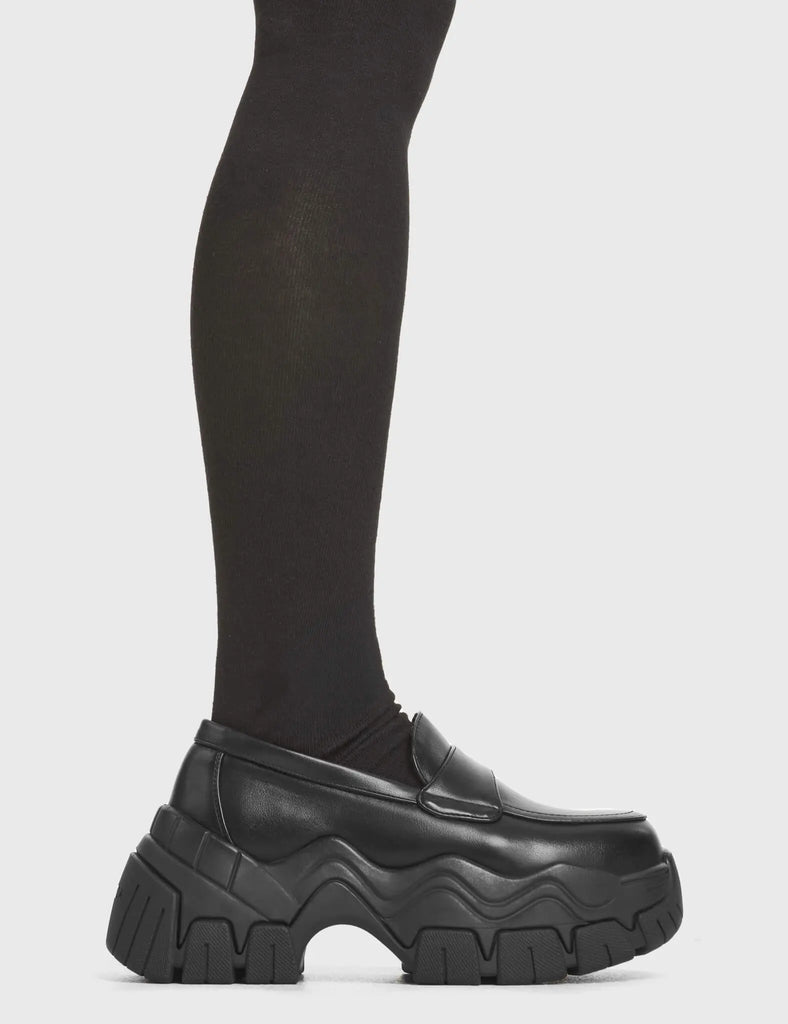 Scheming Chunky Platform Loafer Shoes LAMODA