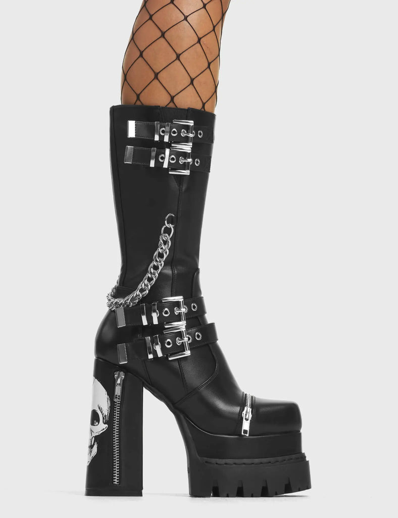 Secrets Platform Calf Boots LAMODA