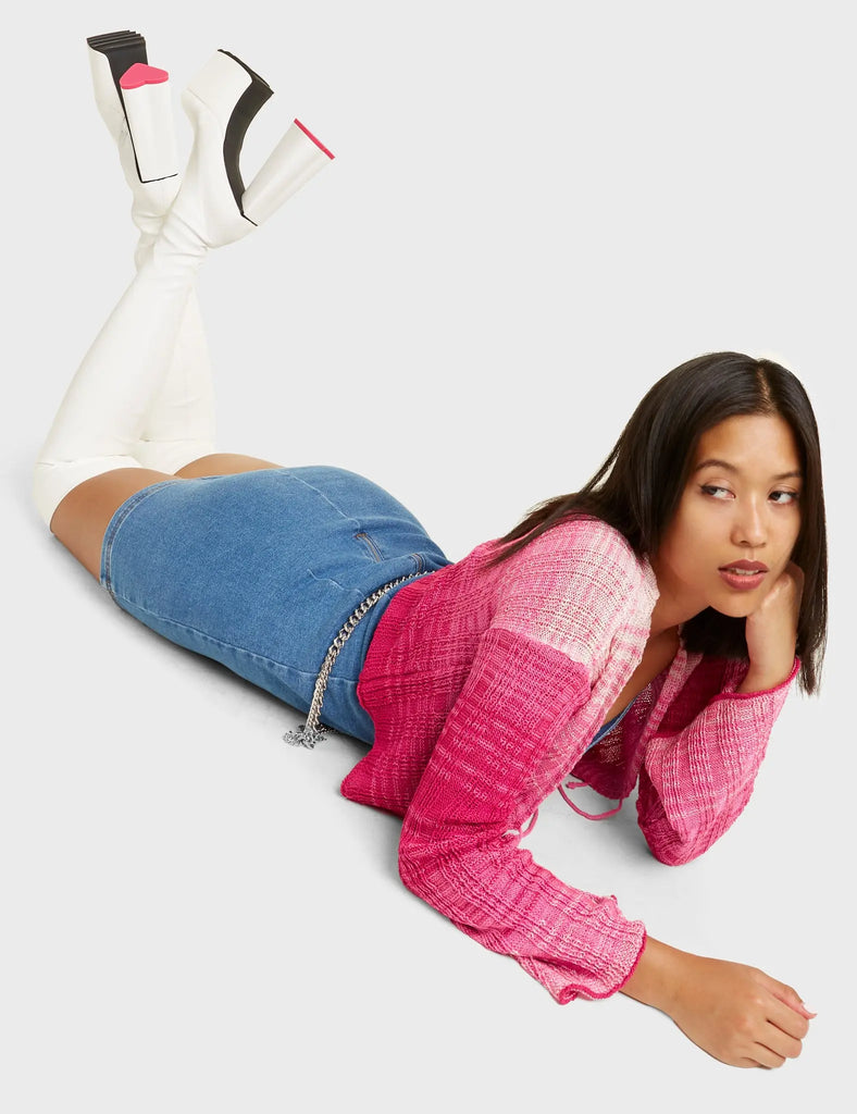 Separate Platform Thigh High Boots LAMODA