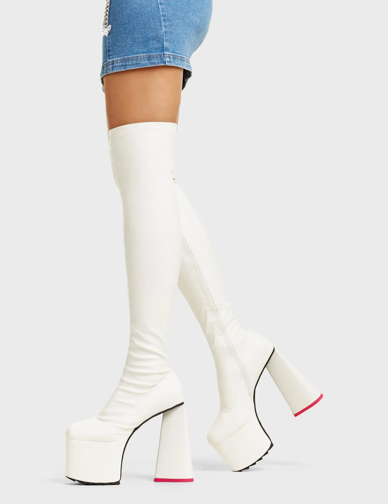 Separate Platform Thigh High Boots LAMODA