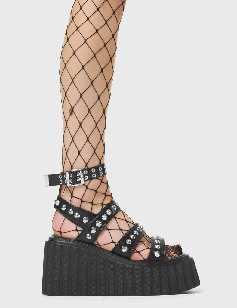 Shot In The Dark Chunky Creeper Sandals LAMODA