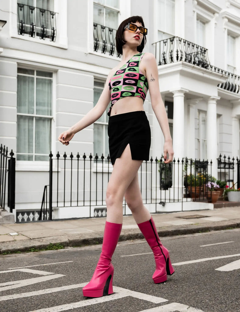 Sketchy Platform Calf Boots LAMODA