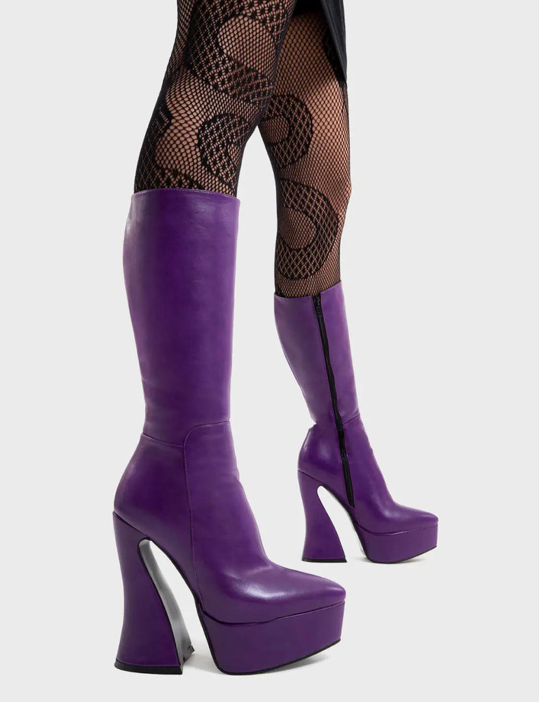 Sketchy Platform Calf Boots LAMODA