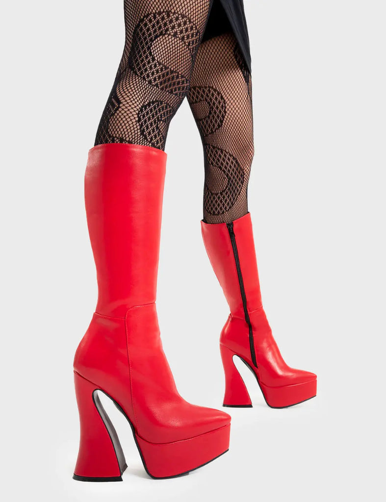 Sketchy Platform Calf Boots LAMODA