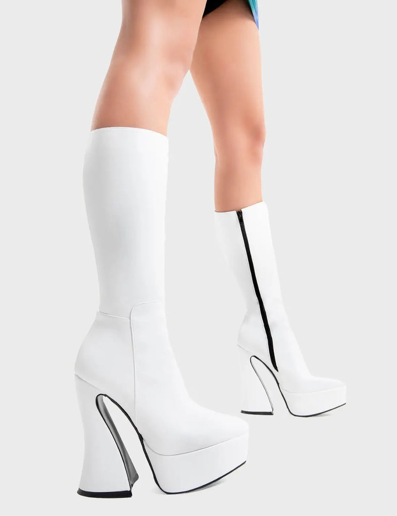 Sketchy Platform Calf Boots LAMODA