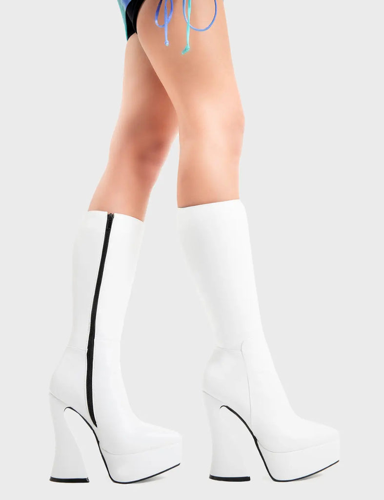 Sketchy Platform Calf Boots LAMODA
