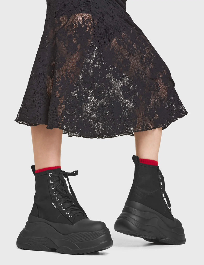 Smoke Screen Chunky Platform Sneakers LAMODA