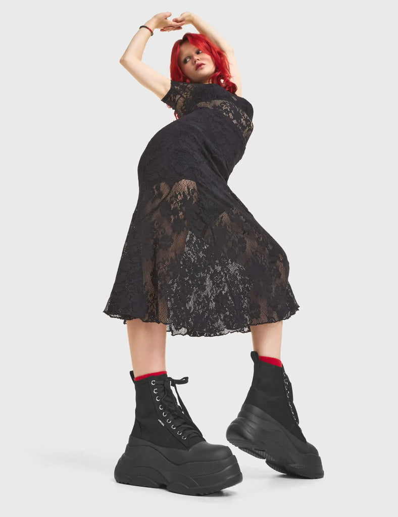 Smoke Screen Chunky Platform Sneakers LAMODA