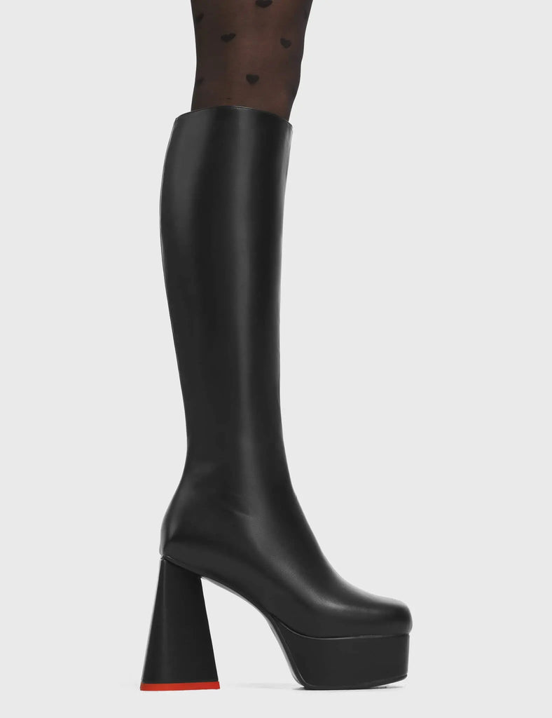 Sweet Talker Platform Knee High Boots lamodawebsite