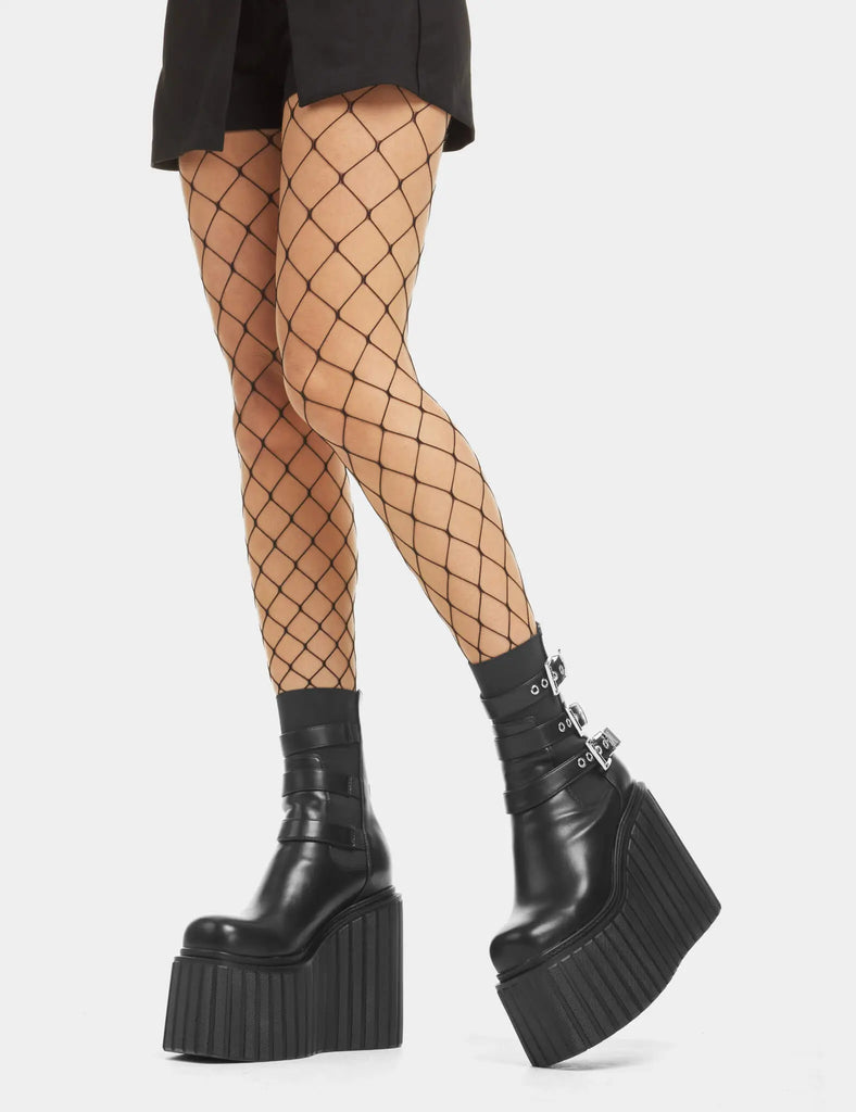 Taking Chances Fishnet Tights LAMODA