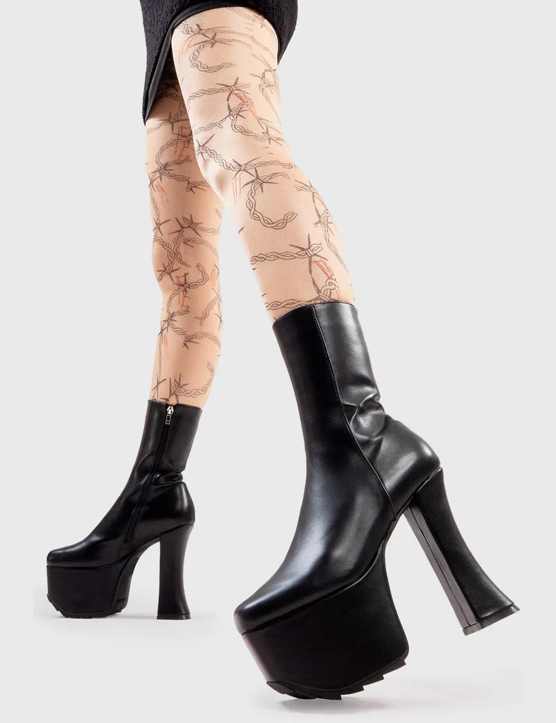 The Untold Platform Ankle Boots lamodawebsite