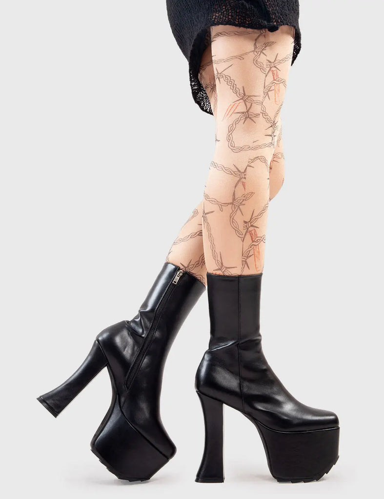 The Untold Platform Ankle Boots lamodawebsite