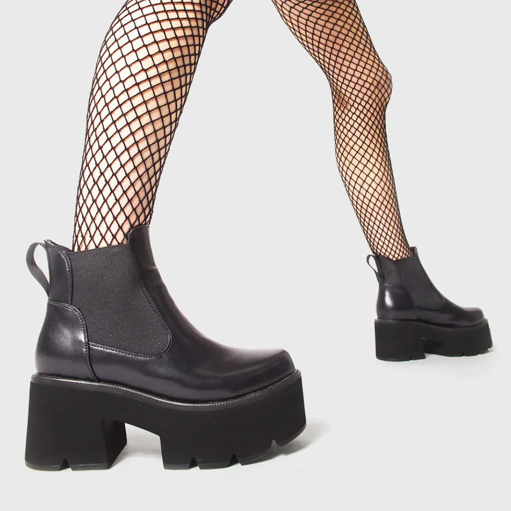 Tough Love Chunky Platform Ankle Boots lamodawebsite