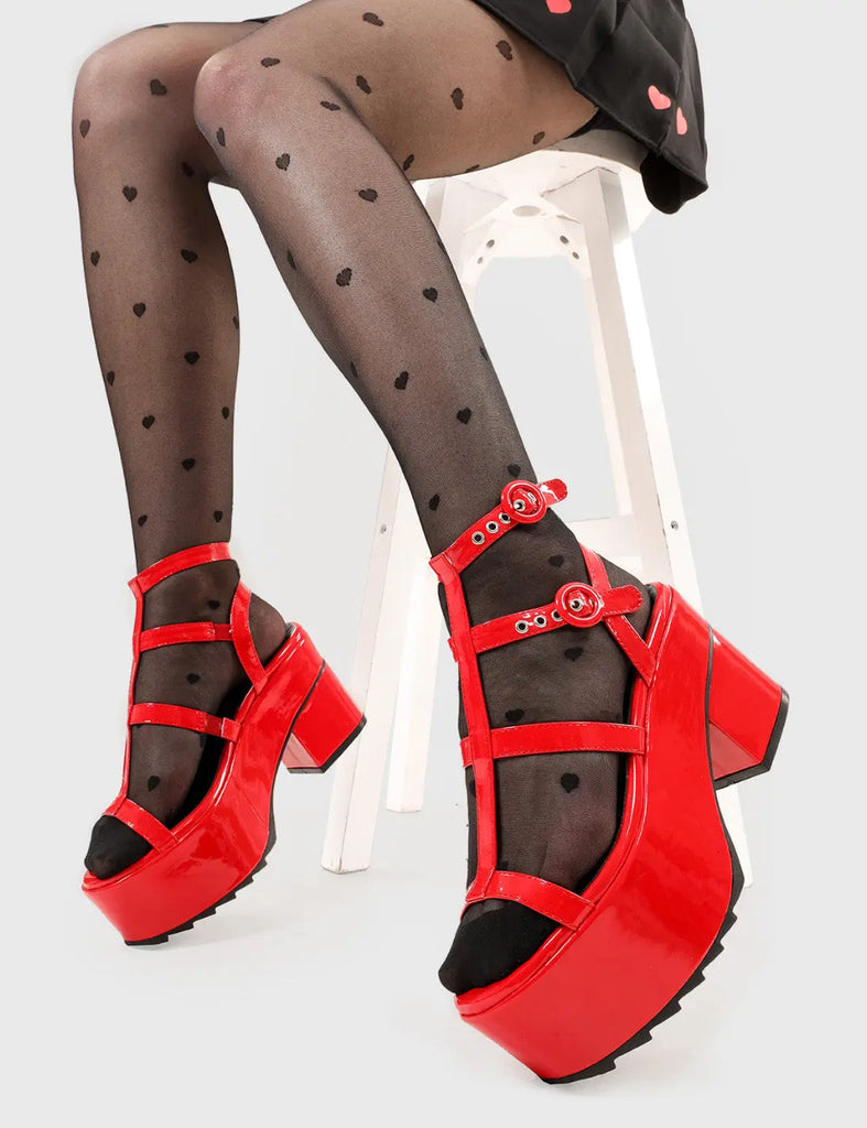 Turquoise Breeze Chunky Platform Sandals LAMODA