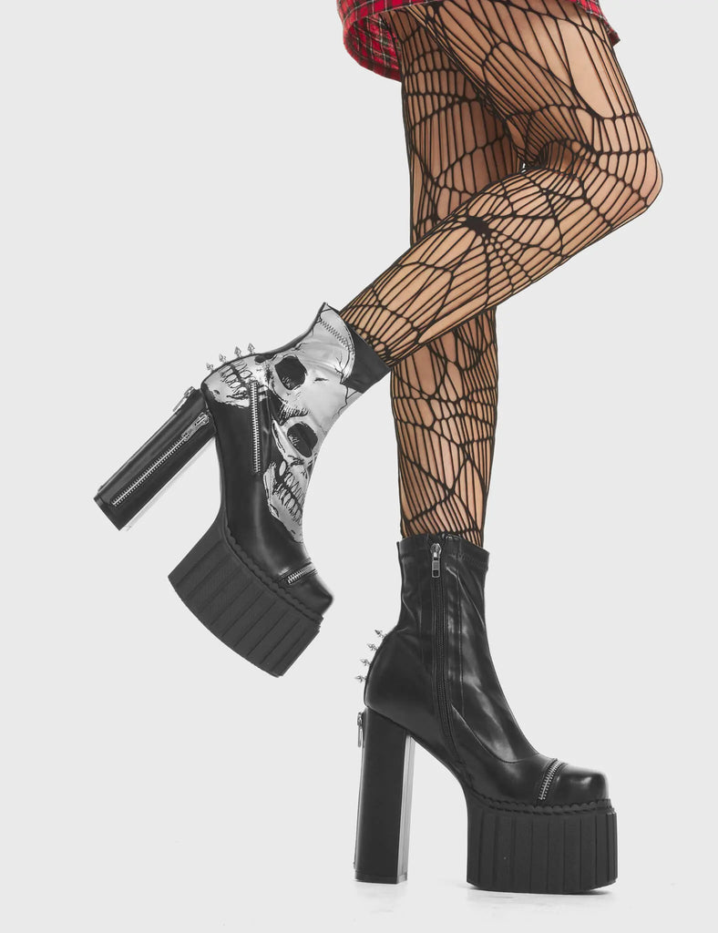 Unbowed Platform Creeper Ankle Boots LAMODA