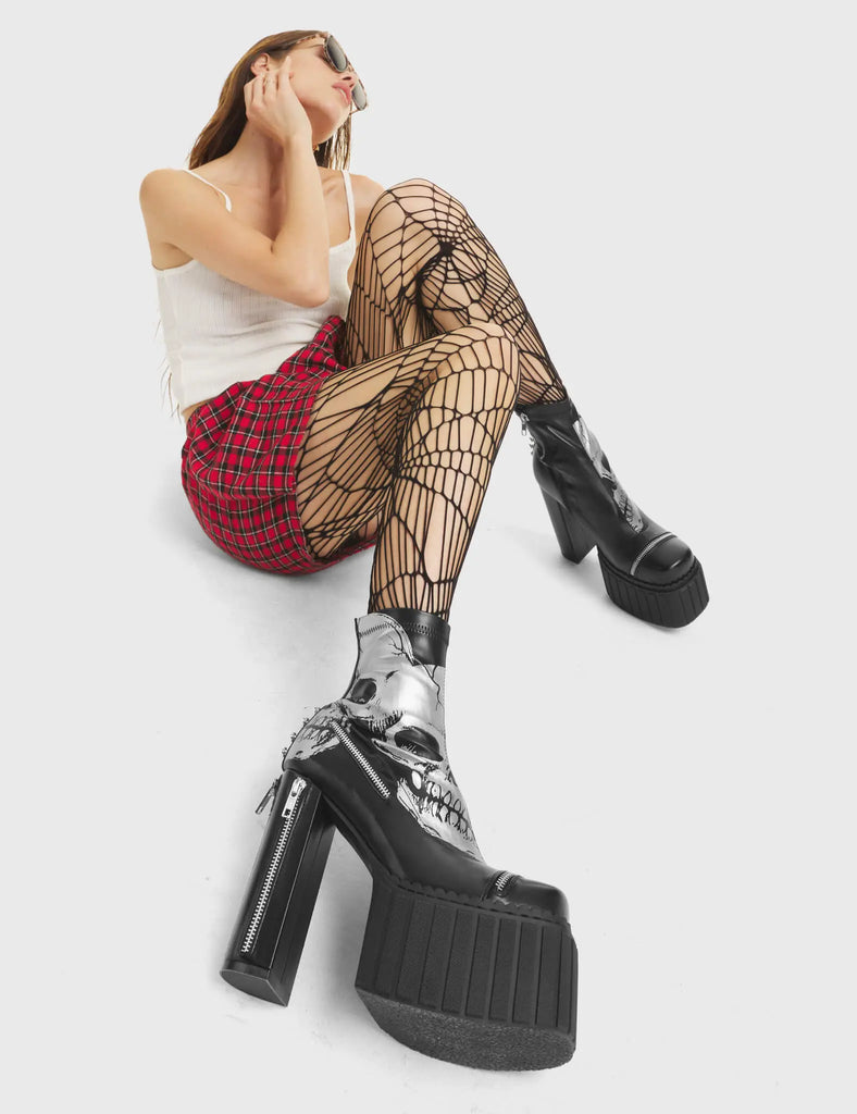 Unbowed Platform Creeper Ankle Boots LAMODA