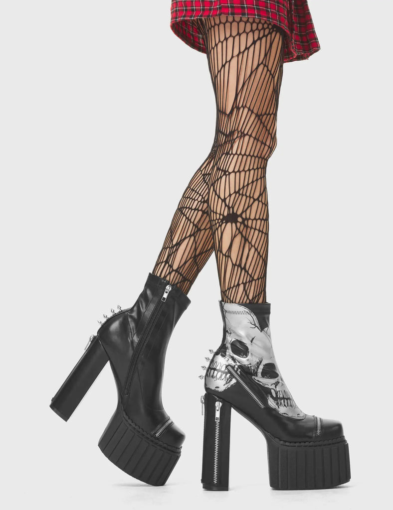 Unbowed Platform Creeper Ankle Boots LAMODA