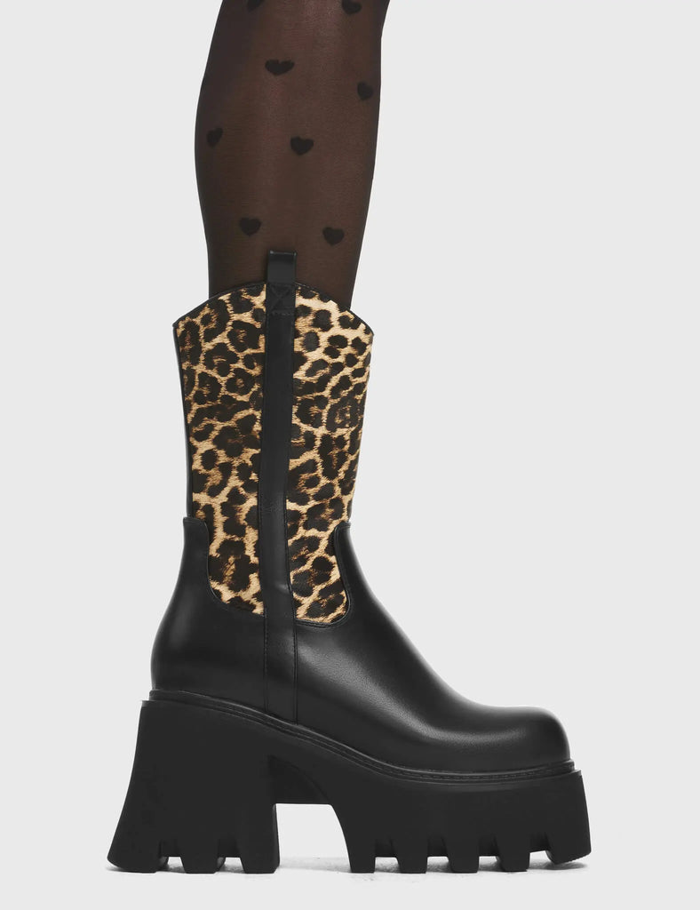 Virtuous Chunky Platform Ankle Boots LAMODA