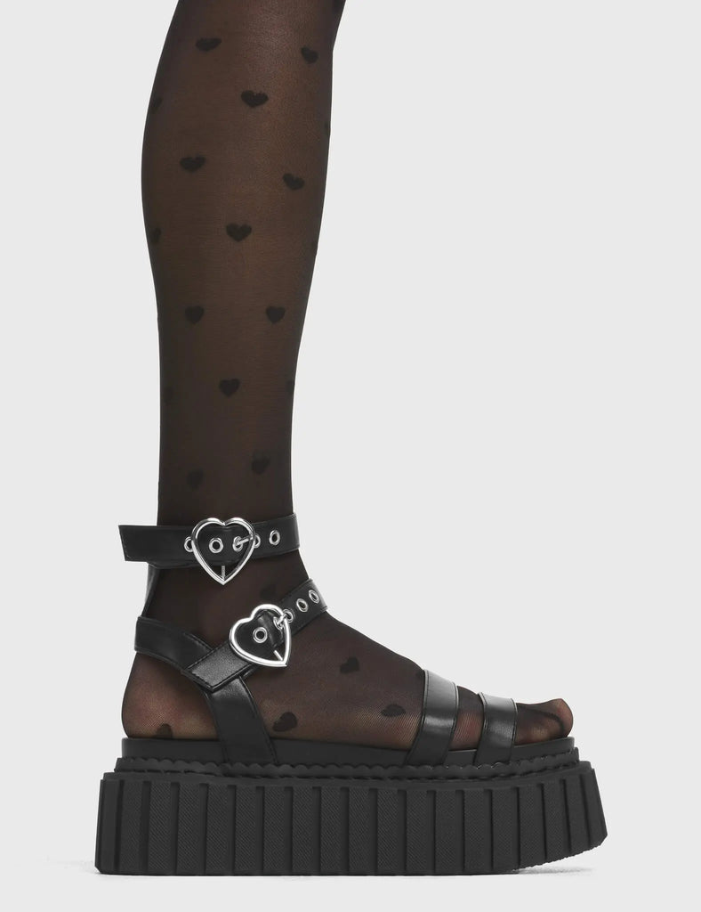 Walkin' On Sunshine Chunky Platform Creeper Sandals LAMODA