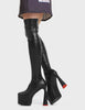 Answer Platform Thigh High Boots