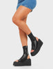 Games Of Luck Chunky Platform Creeper Ankle Boots