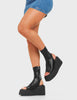 Games Of Luck Chunky Platform Creeper Ankle Boots
