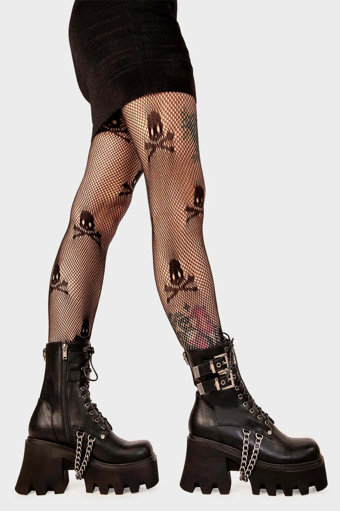 Link Love

High On Love Chunky Platform Ankle Boots in Black faux leather. These black platform boots feature adjustable black laces with silver eyelets and two black straps with square shaped buckles, make your fashion statment. Made with eco-friendly materials and 100% cruelty-free, these platform boots are as ethical as they are Powerful!

- Platform Height
- Two silver chains
- Black laces with silver eyelets 
- Black straps with square shaped buckles 
- Chunky Platform sole
- Round Toe 
- 100% vegan 